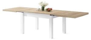 ROYAL jedálenský stôl rozkladací - dub sonoma / biela, pre 8 osôb