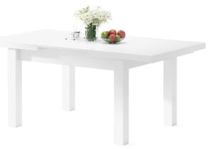 ROYAL jedálenský stôl rozkladací - biela, pre 8 osôb