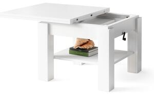 CLEO biely, rozkladací, zdvíhací konferenčný stôl, stolík
