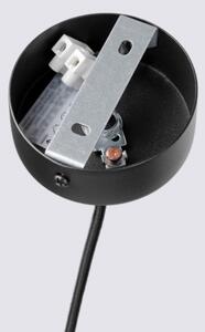 Sollux SL.1884 - Závesné svietidlo PELTA na lanku 1xGU10/10W/230V čierna/modrá