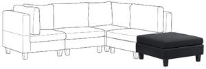 Otoman taburet tmavosivý látkový čalúnený štvorcový minimalistický moderný