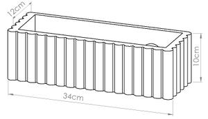 Sollux SL.1885 - Nástenné svietidlo RIGATA 1xE27/15W/230V keramika/biela