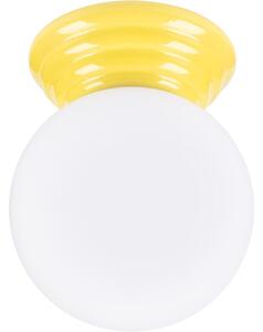 Sollux SL.1898 - Kúpeľňové stropné svietidlo ZORI 1xG9/8W/230V priemer 12 cm IP44 žlté