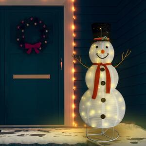 Dekoratívny vianočný snehuliak LED luxusná látka 180 cm