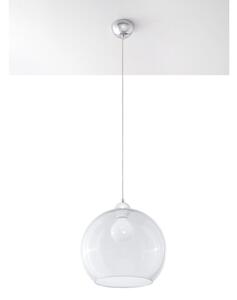 Sollux SL.0248 - Závesné svietidlo na kábli BALL 1xE27/15W/230V pr. 30 cm číre/lesklý chróm