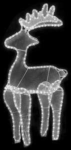 Vianočná sieťovinová dekorácia so sobom 306 LED 60x24x89 cm