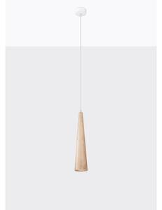 Sollux SL.1100 - Závesný luster SULA na lanku 1xGU10/10W/230V priemer 8 cm béžový
