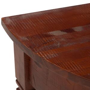 Massive home | Hnědý konzolový stolek z masivní borovice Catalina hnědý MH0337W
