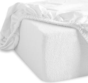 Plachta posteľná biela froté EMI: Plachta 90 (100)x200