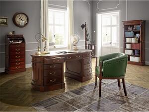 Massive home | Oválný psací stůl Windsor hnědý masiv mahagon MH0940W