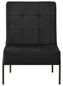Relaxačná stolička 65x79x87 cm čierna zamatová