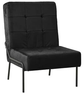 Relaxačná stolička 65x79x87 cm čierna zamatová