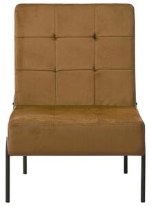 Relaxačná stolička 65x79x87 cm hnedá zamatová
