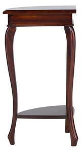Massive home | Rohový konzolový stolek Windsor hnědý masiv mahagon MH0949W
