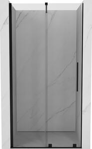 Mexen Velar, posuvné dvere do otvoru 90x200 cm, 8mm číre sklo, čierna matná, 871-090-000-01-70