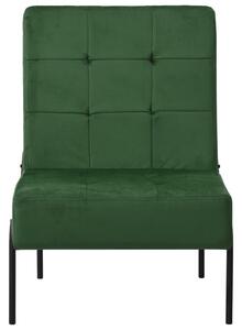 Relaxačná stolička 65x79x87 cm tmavo-zelená zamatová
