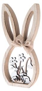 Drevená dekorácia v tvare zajaca - Dakls