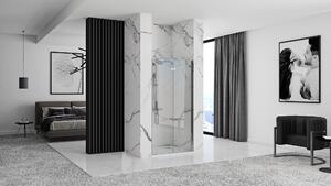 Rea Molier, skladacie sprchové dvere 80x190cm, 6mm číre sklo, chrómový profil + bočný magnetický profil, KPL-K6367