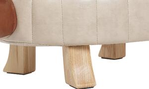Zvieracia stolička korytnačka hnedá drevené nohy, podnožka pre deti
