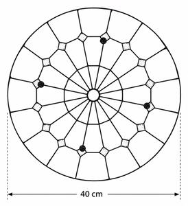 Brilagi - Tiffany vitrážové stropné svietidlo SIENNA 3xE27/60W/230V priemer 40 cm