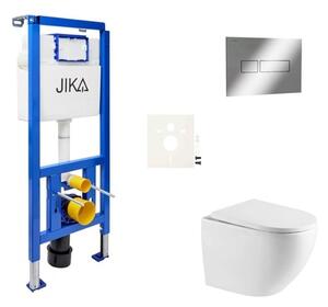 Závesný WC set do ľahkých stien / predstenová SAT SIKOJSREX67CR