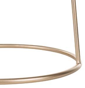 Podnožka bordová zamatová so zlatým kovovým podstavcom elegantná moderná