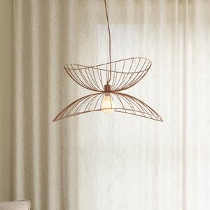 Globen Lighting Závesné svietidlo RAY, ružové, Ø 70 cm, kov, Fialová / ružová, Obývacia izba / jedáleň, kov, Moderný, Závesné svietidlo