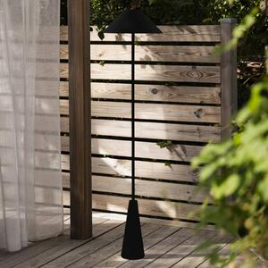 Globen Lighting Akumulátorová vonkajšia stojaca lampa Cannes, čierna, IP54, Čierna, Obývacia izba / jedáleň, kov, Škandinávsky, Stojaca lampa