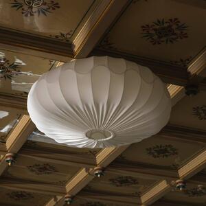 Globen Lighting Stropné svietidlo BLADVERK, biele, Ø 70 cm, textilné, Biela / opálová, Obývacia izba / jedáleň, Textil / látka / hodváb, Škandinávsky, Závesné svietidlo