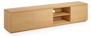 TV stolík v dekore duba v prírodnej farbe 200x44 cm Abilen - Kave Home