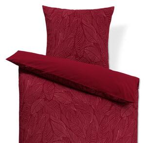 Prémiová bavlnená posteľná bielizeň, štandardná veľkosť, červená