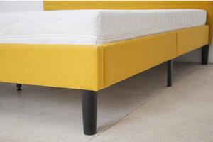 Čalouněná postel AMELIA 180x200 žlutá