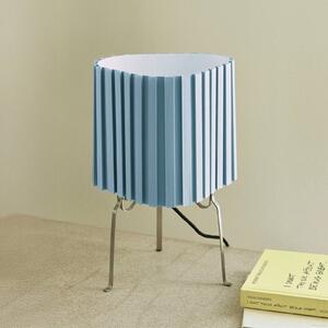 HAY Stolová lampa Canelé, svetlo modrá, výška 37 cm, E14, textil, Modrá, Obývacia izba / jedáleň, Textil / látka / hodváb, Dizajn, Stojacie svietidlo