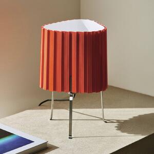 HAY Stolová lampa Canelé, červená, výška 37 cm, E14, textil, Červená, Obývacia izba / jedáleň, Textil / látka / hodváb, Dizajn, Stojacie svietidlo