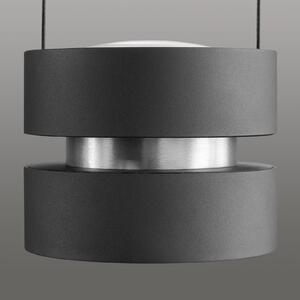 LED závesné svietidlo Glow-Sphere, dĺžka 112 cm, čierne, kovové, Čierna, Obývacia izba / jedáleň, Hliník, Moderný, Závesné svietidlo