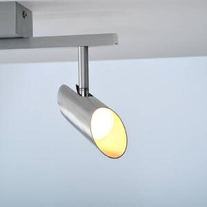 LED stropné bodové svetlá Risell, dĺžka 35 cm, hliníková farba, Hliník / sivá / zinok, Obývacia izba / jedáleň, Hliník, Moderný, Stropné svetlo