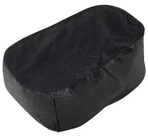 Sedací vak čierny, odkvapkávacia dizajn 73 x 75 cm Pohodlná sedacia antialergická výplň Svetlo