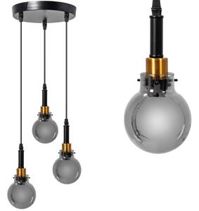 Toolight - Závesná stropná lampa Verto - čierna/zlatá - APP1125-3CP