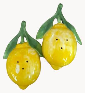 Ručne maľovaná soľnička a korenička Lemon, 2 ks