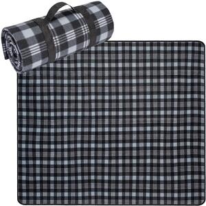 Čierna pikniková deka s rozmerom 130 x 150 cm Čierna