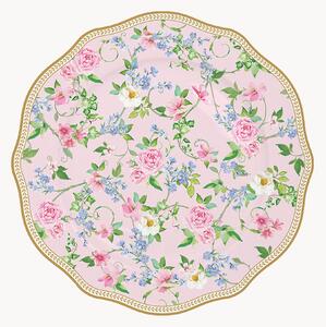Porcelánové raňajkové taniere Garden Joy, 6 ks