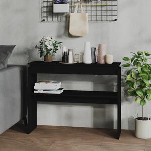 Konzolový stolík čierny 102x30x80 cm drevotrieska