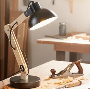 Brilagi - Stolná lampa FOCUS 1xE27/40W/230V čierna