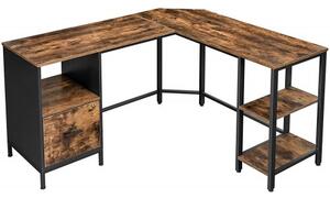 Rohový kancelársky stôl VASAGLE LWD75X