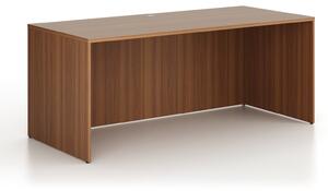 Kancelársky písací stôl FRAME, 180x80 cm, orech