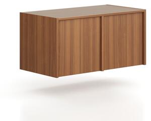 Nadstavba pre skrine FRAME, 2x dvere, 872 x 450 x 427 mm, PUSH-lock, orech