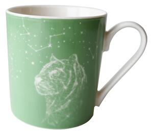 Zelený porcelánový hrnek, 300 ml, Tiger