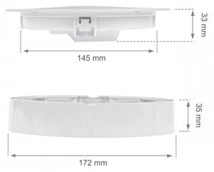 LED Podhľadové svietidlo ALGINE 2v1 LED/12W/230V 4000K biela