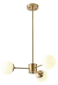 Luster na tyči 3xE27/40W/230V mosadz