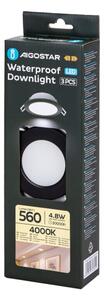 Aigostar-SADA 3x LED Vonkajšie podhľadové svietidlo LED/4,8W/230V 4000K IP65 čierna
